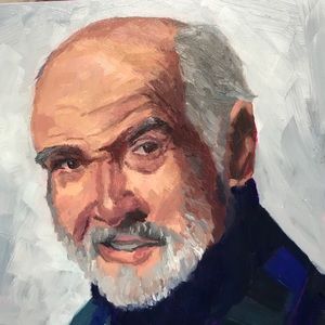 Original Oil paint Sean Connery